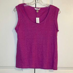BNWT Banana Republic Linen Roll-Cuff Muscle Tank Top (XS, Orchid Purple)